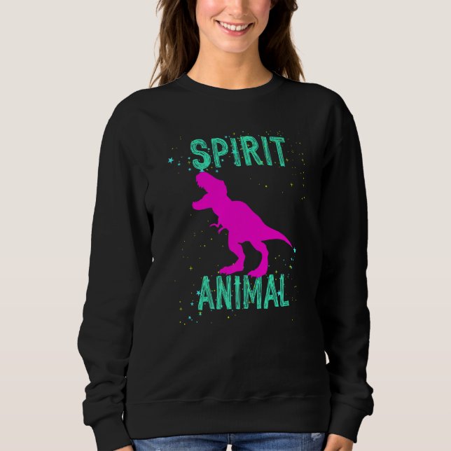 Spirit Animal Dinosaur Lover Animals Comfort Cute  Sweatshirt (Front)