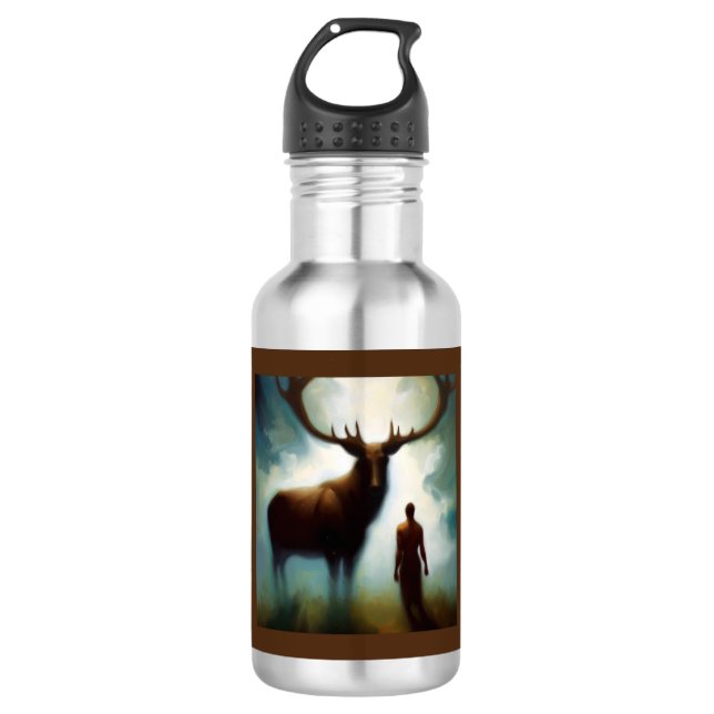 Spirit Animal Elk 1 532 Ml Water Bottle (Front)