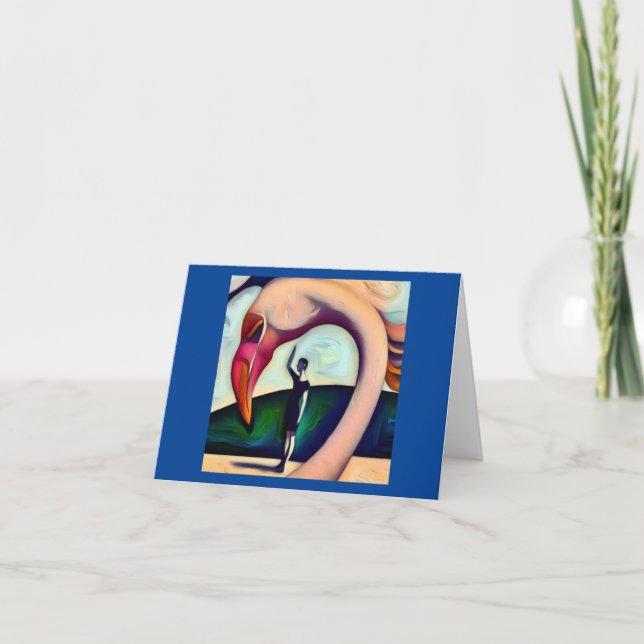 Spirit Animal Flamingo 3 Card (Front)