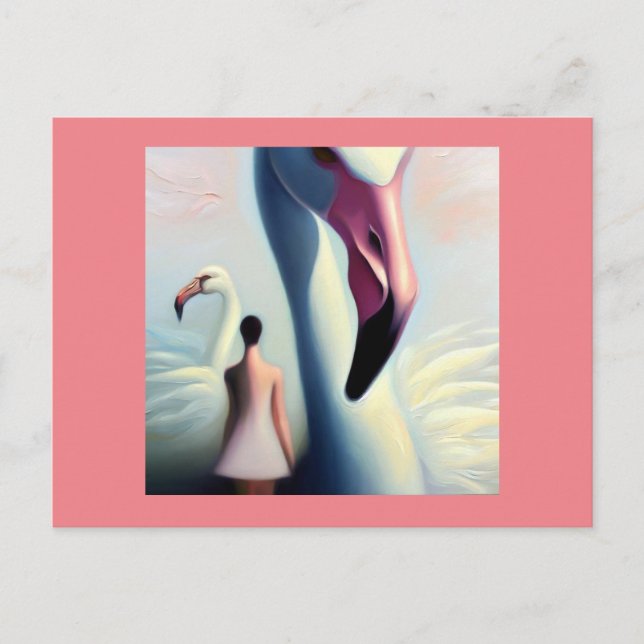 Spirit Animal Flamingo 4 Postcard (Front)