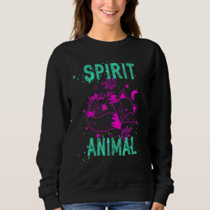 Spirit Animal Fox Lover Pink Animals Comfort Cute  Sweatshirt