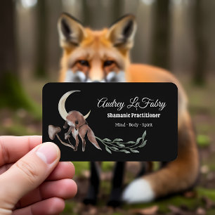 Spirit Animal Fox Shamanic Business Card