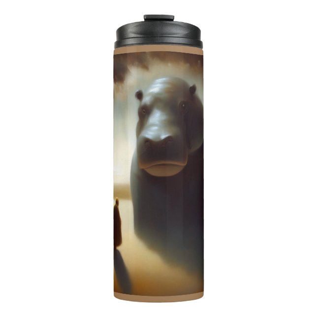 Spirit Animal Hippopotamus 1 Thermal Tumbler (Front)