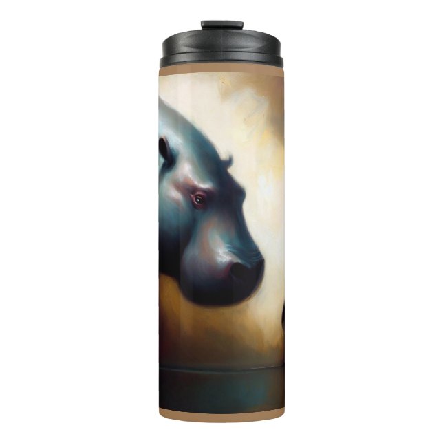 Spirit Animal Hippopotamus 2 Thermal Tumbler (Front)