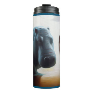 Spirit Animal Hippopotamus 3 Thermal Tumbler