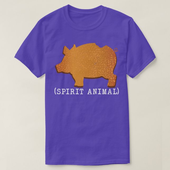 Spirit Animal Marranito Pig Mexican Candy Sweet Br T-Shirt (Design Front)