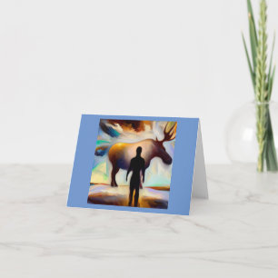 Spirit Animal Moose 3 Card