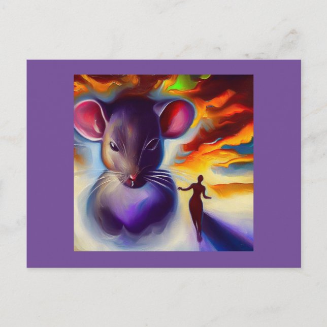 Spirit Animal Mouse 2 Postcard (Front)