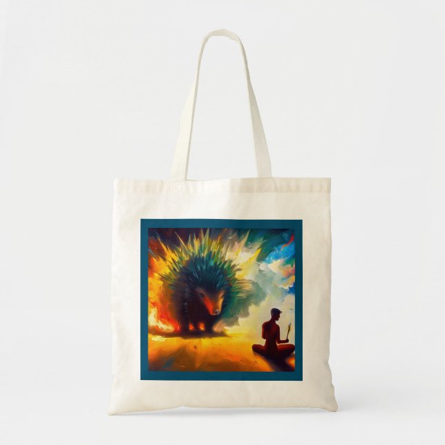 Spirit Animal Porcupine 3 Tote Bag (Front)