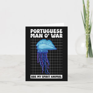 Spirit Animal Portuguese Men O War Card