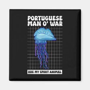 Spirit Animal Portuguese Men O War Magnet