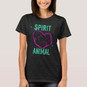 Spirit Animal Potato Lover Pink Funny Comfort Cute T-Shirt