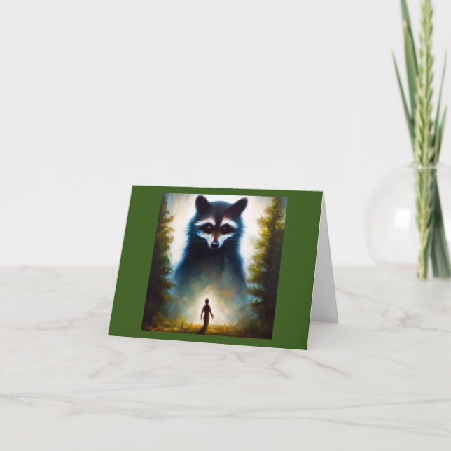 Spirit Animal Racoon 2 Card (Front)