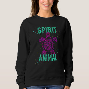 Spirit Animal Sea Turtle Lover Animals Comfort Cut Sweatshirt