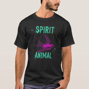 Spirit Animal Swallow Bird Pink Animals Comfort Cu T-Shirt
