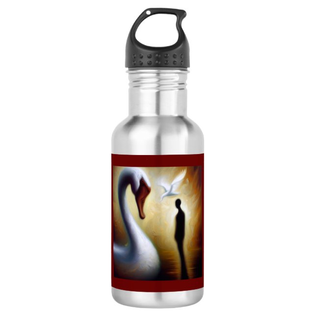 Spirit Animal Swan 1 532 Ml Water Bottle (Front)