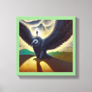 Spirit Animal Vulture 3 Canvas Print