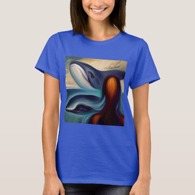 Spirit Animal Whale 3 T-Shirt (Front)