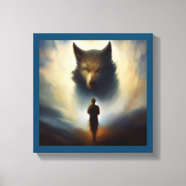 Spirit Animal Wolf 2 Canvas Print (Front)
