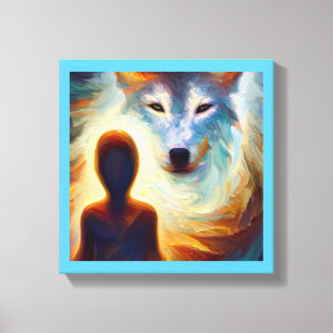 Spirit Animal Wolf 3 Canvas Print