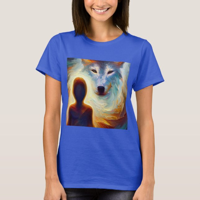 Spirit Animal Wolf 3 T-Shirt (Front)