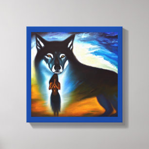 Spirit Animal Wolf 4 Canvas Print