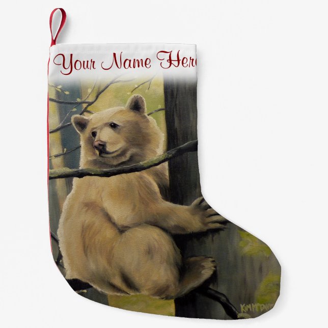Spirit Bear Christmas Stocking Kermode Stocking (Front)