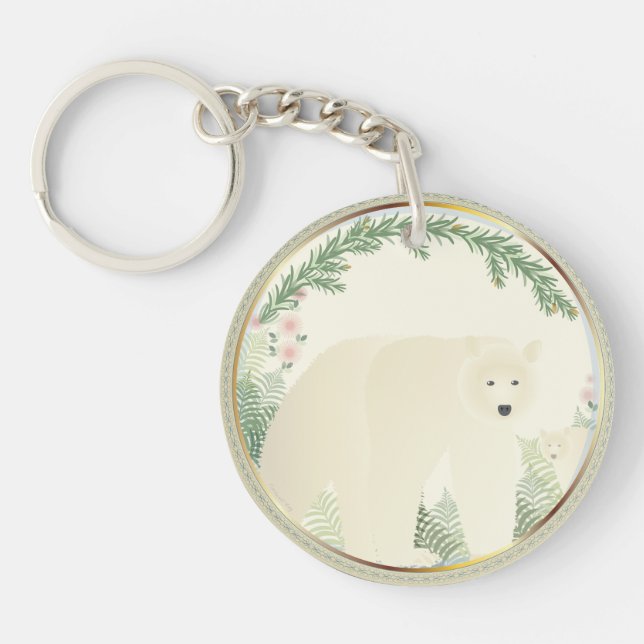 Spirit Bear keychain (Front)