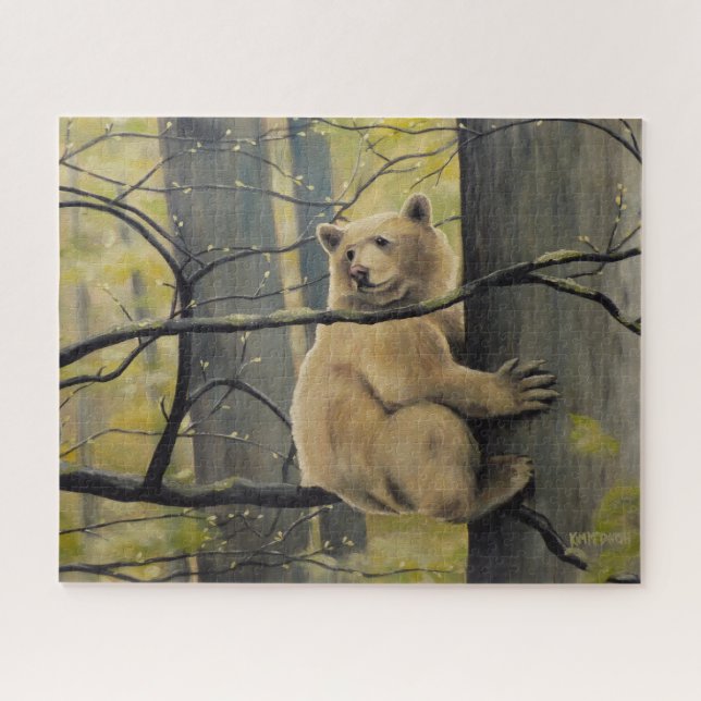 Spirit Bear Puzzle Personalised Kermode Bear Games (Horizontal)