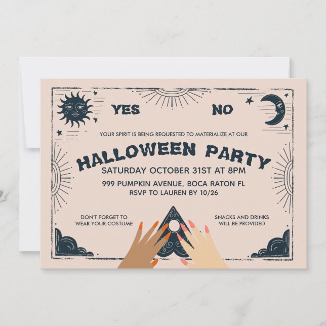 Spirit Board Halloween Party Invitation (Front)