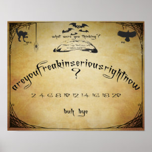 Spirit Board Humour Poster