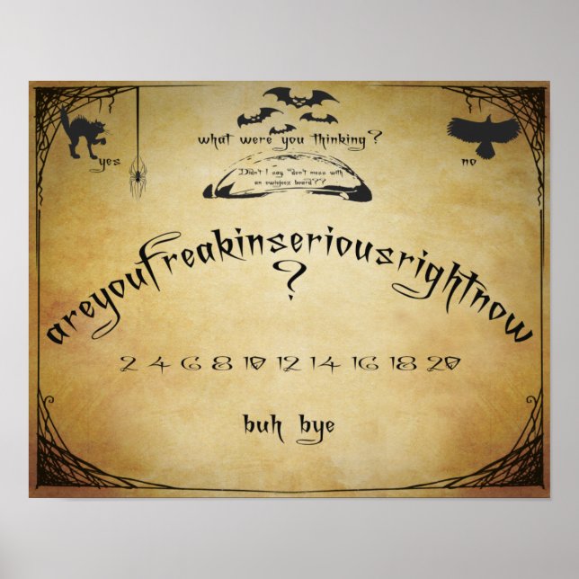 Spirit Board Humour Poster (Front)