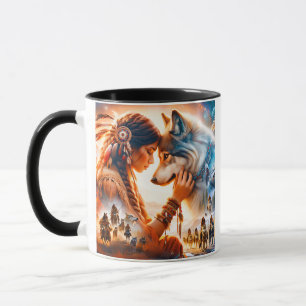 "Spirit Bond: The Wolf Sister's Journey" Mug