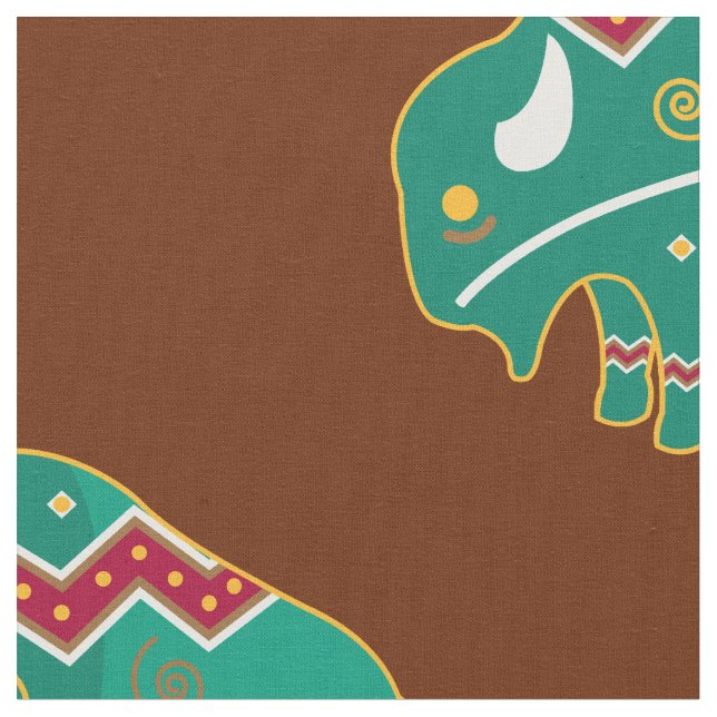 Spirit Buffalo Fabric (Close Up)