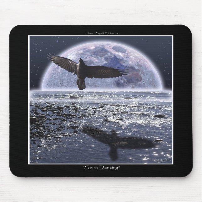 SPIRIT DANCING ~ Raven Art Mouse Pad (Front)