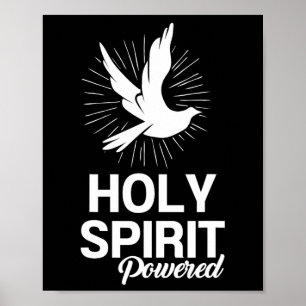 Spirit Dove Powered Christian Gifts For Men And Wo Poster