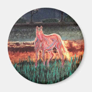 Spirit Dream Horse, Painted Magnet