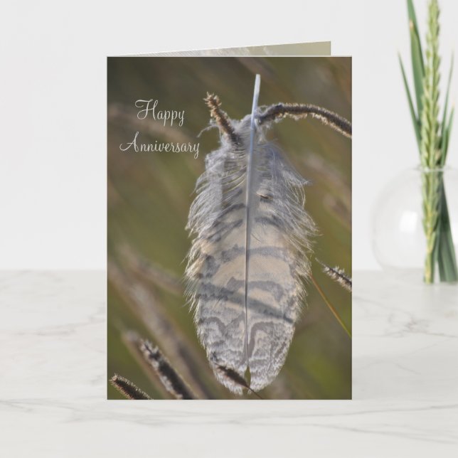 Spirit Feather Anniversary Card (Front)