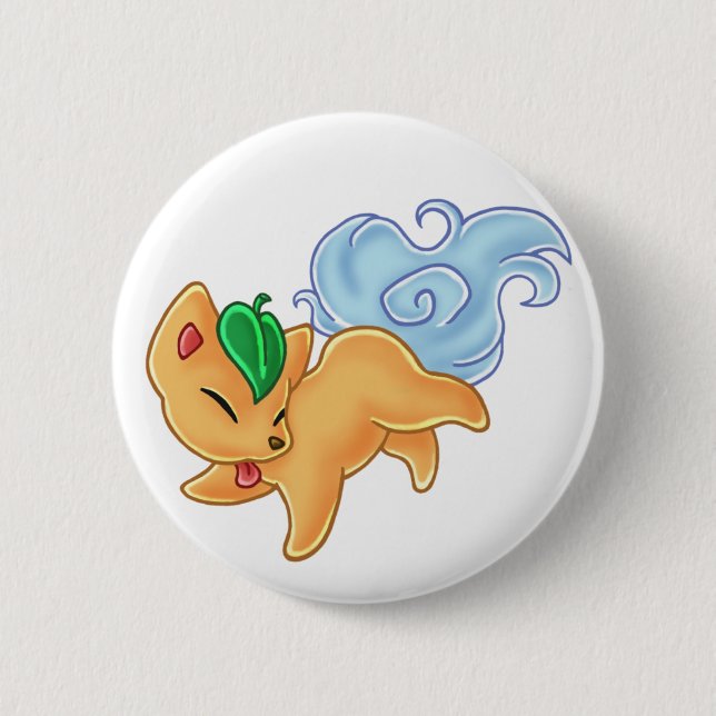 Spirit Fox 6 Cm Round Badge (Front)
