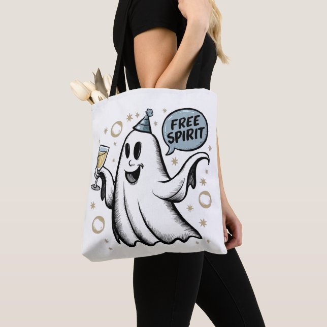 Spirit Ghost Tote Bag (Close Up)