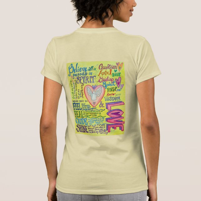 Spirit Guidance Prayer Inspirational Angel Shirt (Back)