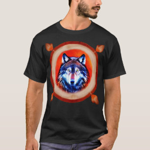 Spirit Guide Wolf In A Shield 3 T-Shirt