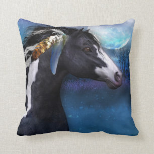 Spirit Horse Equine Pillow, fantasy art Cushion