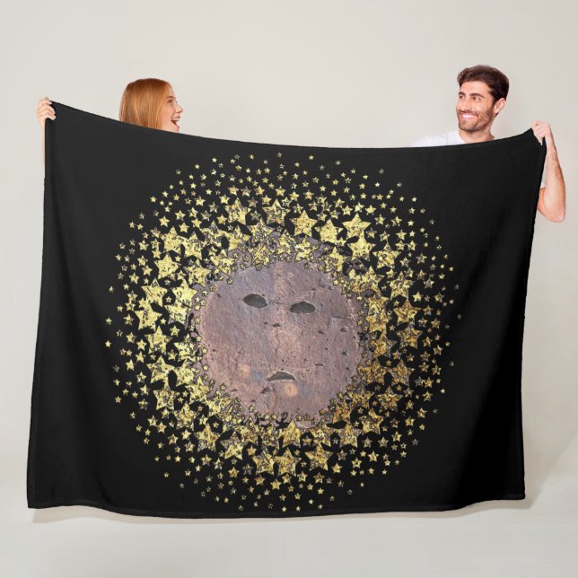 Spirit in Stone Petroglyph Fleece Blanket (In Situ)