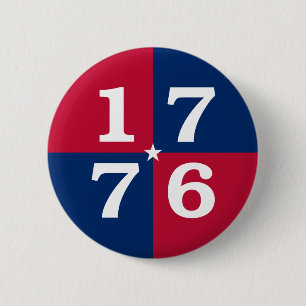 Spirit Of 1776 6 Cm Round Badge