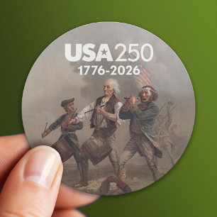 Spirit of 76 - America's 250th Anniversary Classic Round Sticker