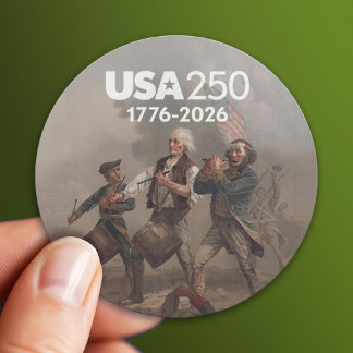 Spirit of 76 - America's 250th Anniversary Classic Round Sticker