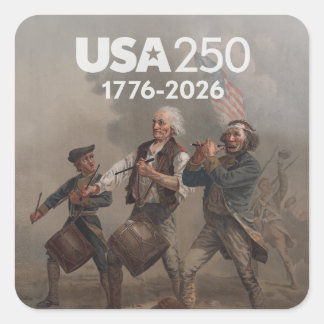 Spirit of 76 - America's 250th Anniversary Square Sticker