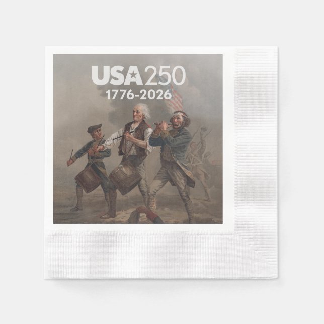 Spirit of 76 - America's 250th Birthday Napkin (Front)