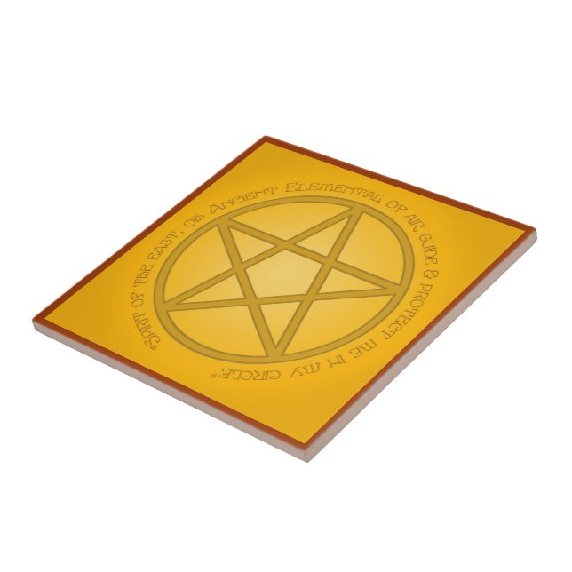 Spirit of Air Pentacle Altar Tile (Side)